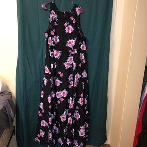 Torrid black floral maxi dress
